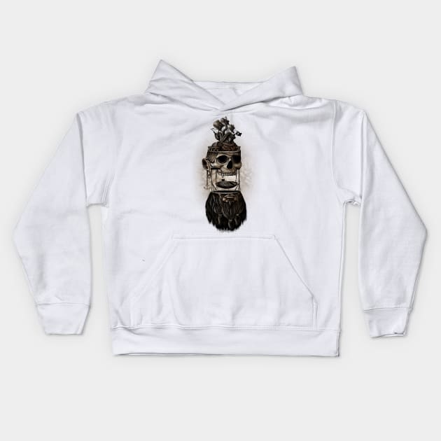 Destructured Pirate #5 Kids Hoodie by Vinsse